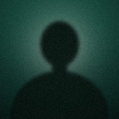 Portrait illustratif abstrait, silhouette sur fond vert jade